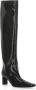 Khaite Boots High-Shaft Leather Boots With Glossy Finish in zwart - Thumbnail 1