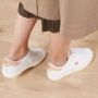 Lacoste Powercourt Dames Sneakers 744sfa00651y931 Kleur Wit - Thumbnail 3