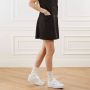 Lacoste Logo Sneakers Mat Leer Zijlabel In reliëf Brede Zool White Dames - Thumbnail 3