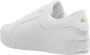 Lacoste Logo Sneaker Mat Leer Label Reliëf White Dames - Thumbnail 5