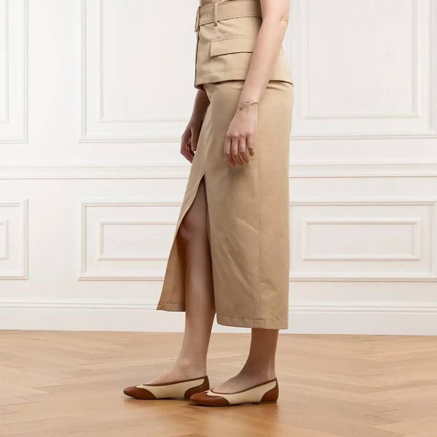Lauren Ralph Lauren Ballerinas Jayna Wingtp Flats Ballet in beige