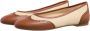 Lauren Ralph Lauren Ballerinas Jayna Wingtp Flats Ballet in beige - Thumbnail 1