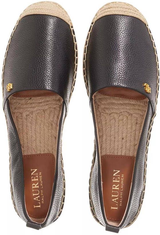 Lauren Ralph Lauren Espadrilles van leer met logodetail model 'CAMERYN' - Foto 1