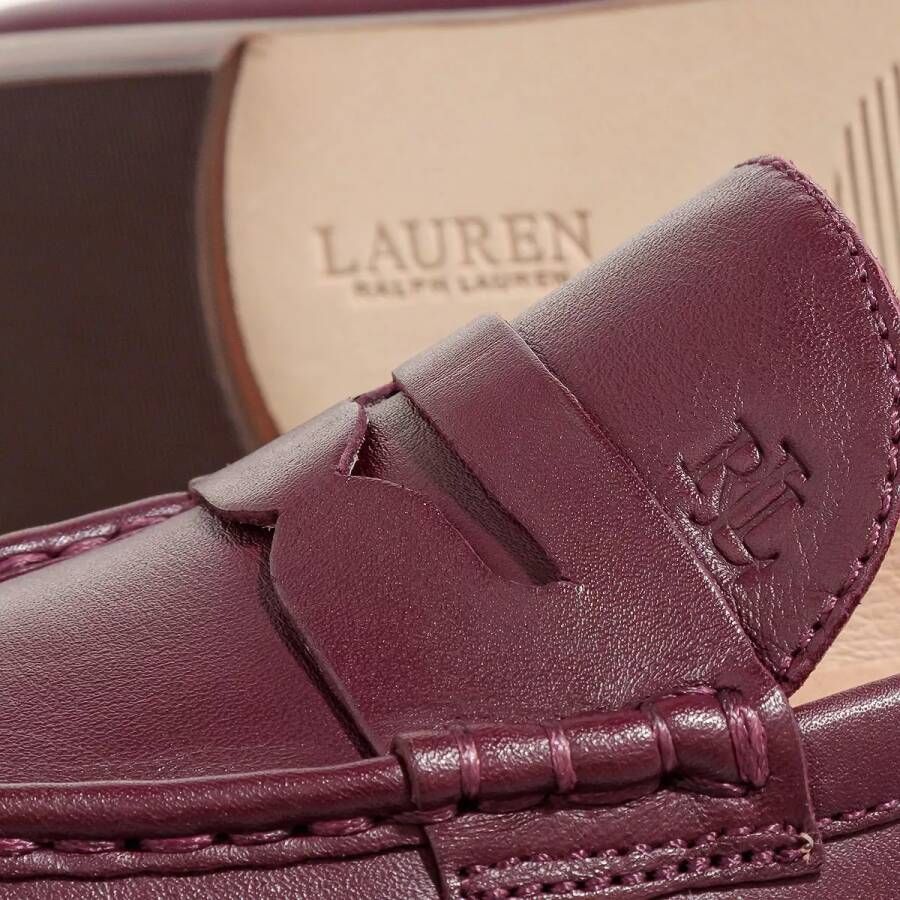 Lauren Ralph Lauren Loafers & ballerina schoenen Wynnie Flats Loafer in rood