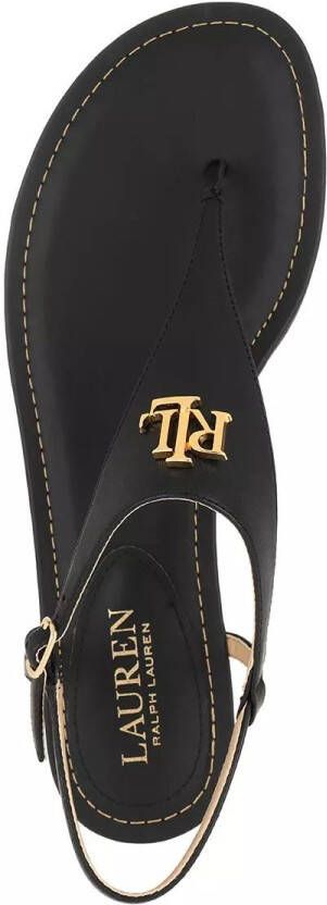 Lauren Ralph Lauren Sandalen Ellington Flat Sandal in zwart