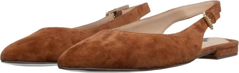 Lauren Ralph Lauren Sandalen met hak Londyn Slbck-Flats-Slingback in bruin