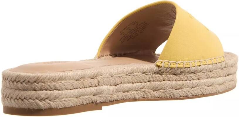 Lauren Ralph Lauren Sandalen Polly Logo Espadrilles Flat in geel