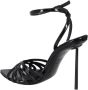 Le Silla Sandalen Bella Open-Toe Stiletto Sandals With Crisscross St in zwart - Thumbnail 2