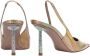 Le Silla Sandalen Bella Slingback 80 in beige - Thumbnail 1
