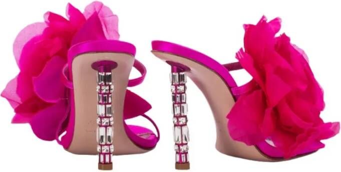 Le Silla Sandalen Rose Satin 100 Sandals in roze