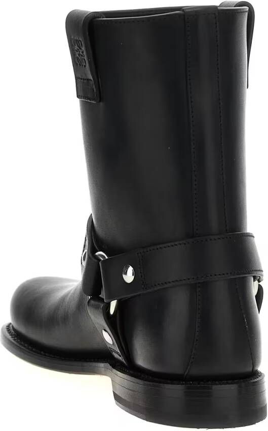 Loewe Boots 'Campo Biker' Ankle Boots in zwart