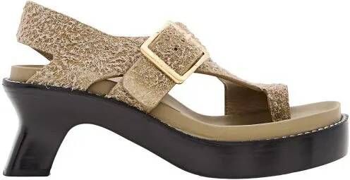 Loewe Sandalen Ease Heel Sandal 90 in bruin