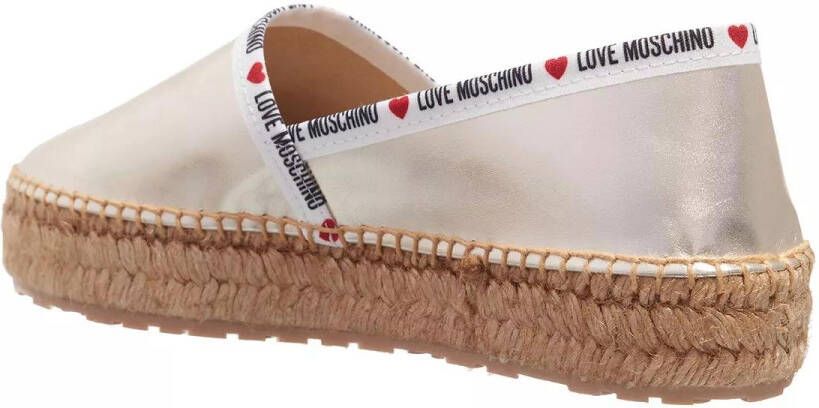 Love Moschino Espadrilles Rope in goud