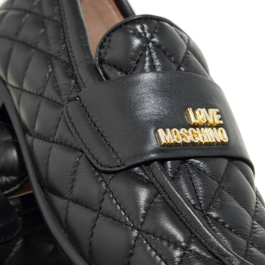 Love Moschino Loafers New Flat Love Scarpa Donna in zwart