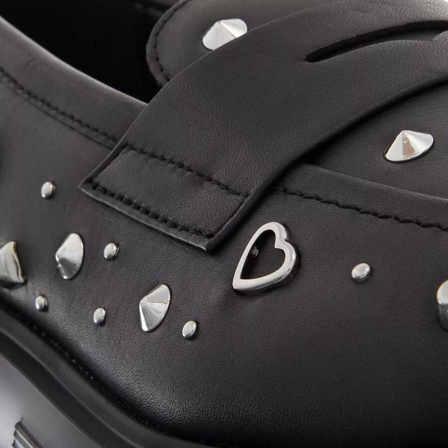 Love Moschino Loafers & ballerina schoenen Winter Tassel in zwart