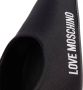 Love Moschino Zwarte Neopreen Platte Schoenen met Rubberen Logo Black Dames - Thumbnail 2
