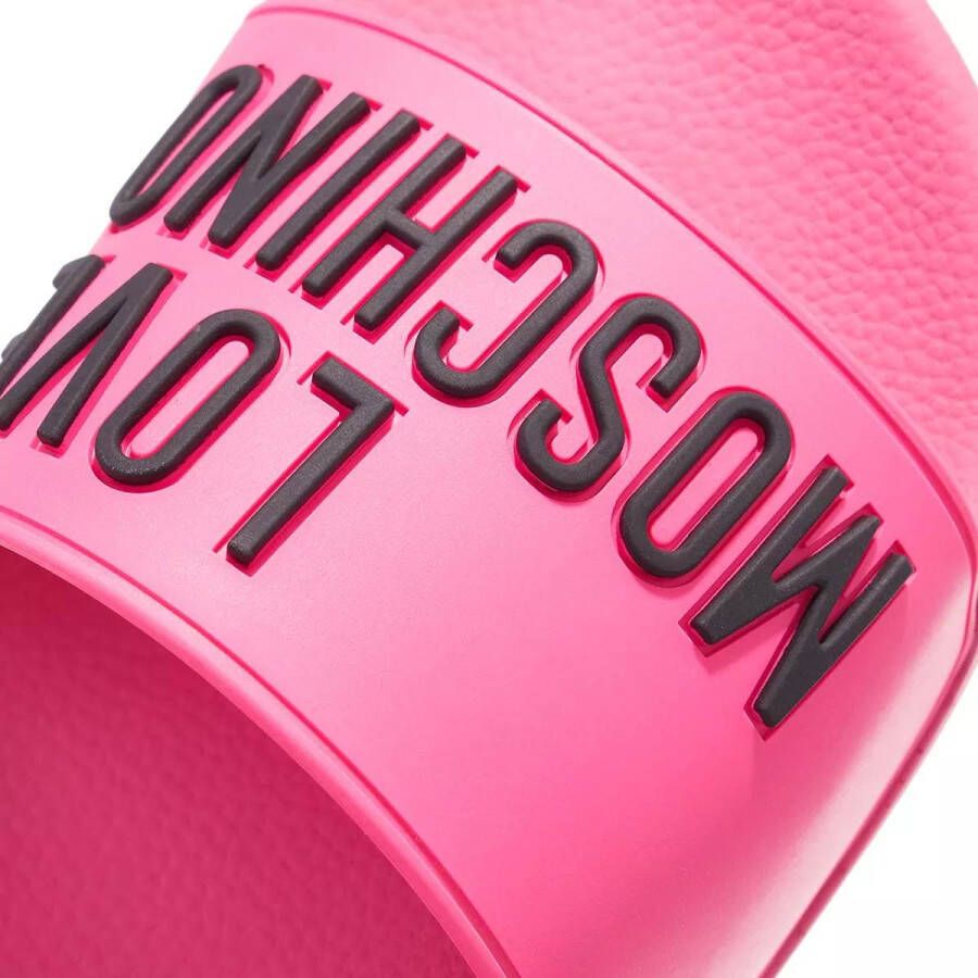 Love Moschino Sandalen Pool Slides in roze