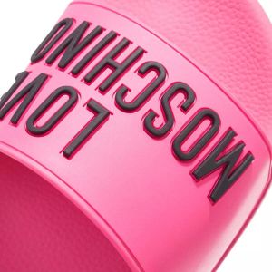Love Moschino Sandalen Pool Slides in Quarz