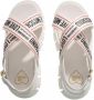 Love Moschino Witte Sandaal met Lintbanden en Logo Lettering - Thumbnail 2