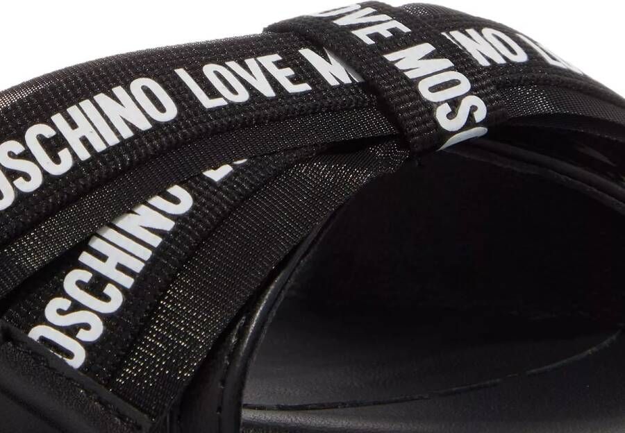Love Moschino Slippers Love Bow in zwart