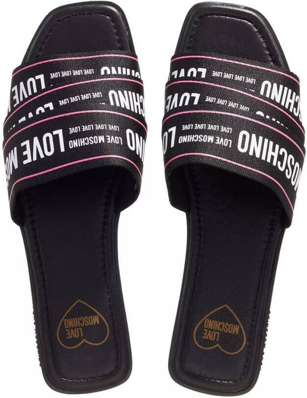 Love Moschino Slippers Sandals in zwart