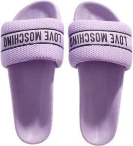 Love Moschino Slippers Slides in purple