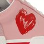 Love Moschino Sneakers Sneakerd Texture50 Vit+Cro in poeder roze - Thumbnail 1