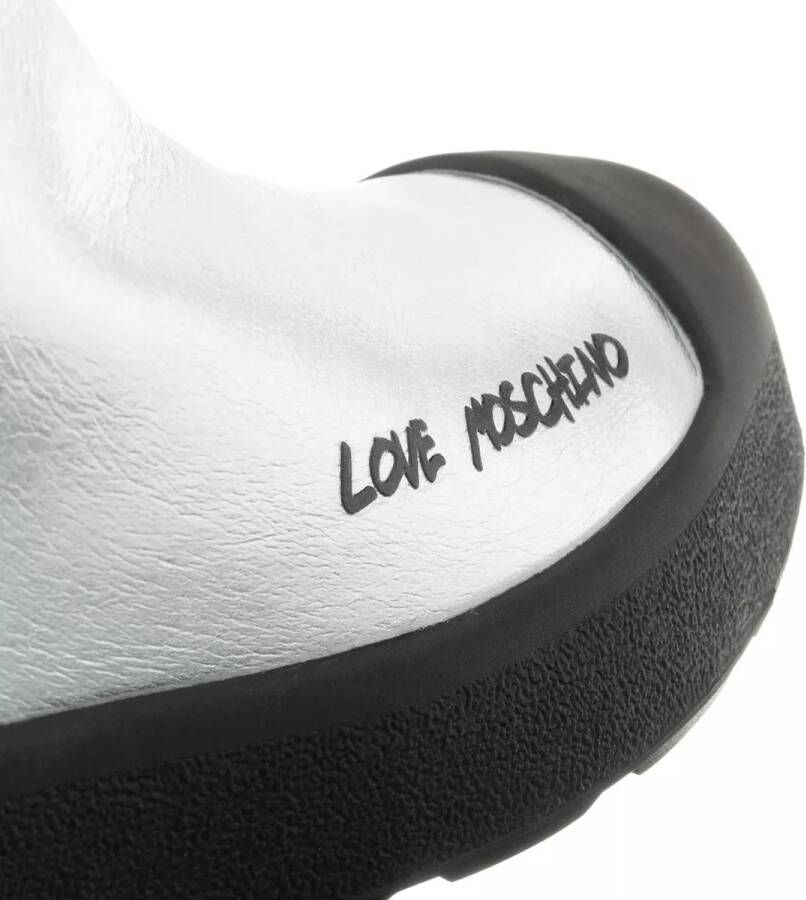 Love Moschino Sneakers Sneakerd.Race50 Vit. in zilver