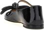 Mach & Mach Juweelstrik Leren Ballerina's Black Dames - Thumbnail 2