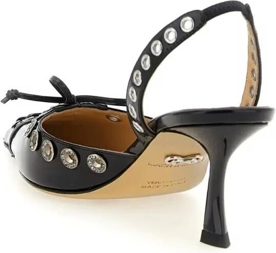 Mach&Mach Hoge hakken Crystalized Corset' Slingback in zwart