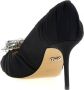 Mach & Mach Satin Rhinestone Stiletto Pumps Black Dames - Thumbnail 2