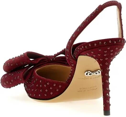 Mach&Mach Hoge hakken 'Le Cadeau' Slingback in rood