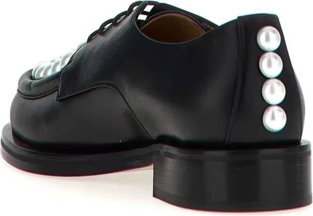 Mach&Mach Low-Top Sneakers 'Sirene' Lace Up Shoes in zwart