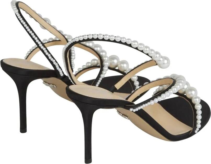 Mach&Mach Hoge hakken Pearl Heel Sandals in zwart