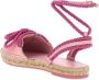 Mach&Mach Sandalen 'Double Bow Pink Riviera' Espadrilles in roze - Thumbnail 1
