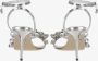 Mach&Mach Sandalen Sandal With Heel And Metallic Decoration in zilver - Thumbnail 2