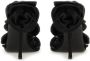 Magda Butrym Sandalen Floral-Embellished Satin Sandals in zwart - Thumbnail 1