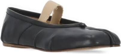 Maison Margiela Black Tabi Ballerinas in zwart