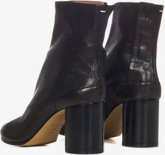 Maison Margiela Boots Black Vintage Leather Ankle Boots in zwart