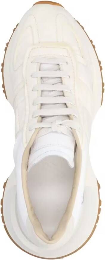 Maison Margiela Low-Top Sneakers Leather Sneakers in wit