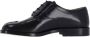 Maison Margiela Low-Top Sneakers Refined Black Leather Derby Shoes With Tabi Detail in zwart - Thumbnail 2