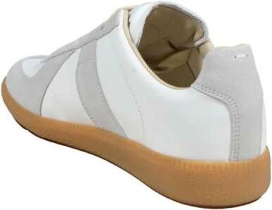 Maison Margiela Low-Top Sneakers Replica In Nappa Bianca in wit