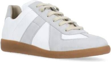 Maison Margiela Low-Top Sneakers White Leather Replica Sneakers in wit