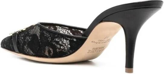 Malone Souliers Sandalen Missy 70 Black Lace Stiletto M in zwart