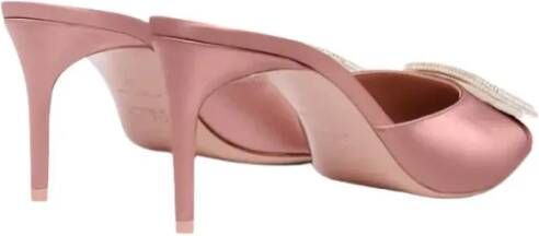 Malone Souliers Slippers & Mules Mona 70 Satin Blush Mules in roze