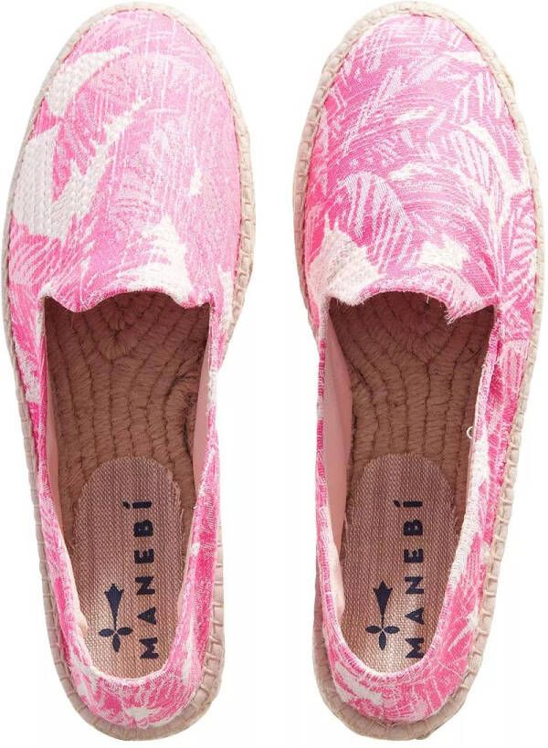 Manebi Espadrilles double sole espadrilles in roze