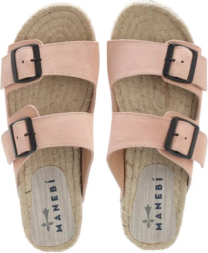 Manebi Espadrilles Nordic Sandals in poeder roze