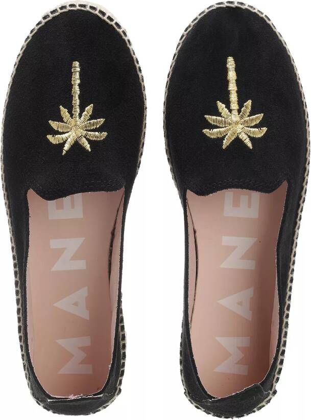 Manebi Espadrilles Slippers in zwart
