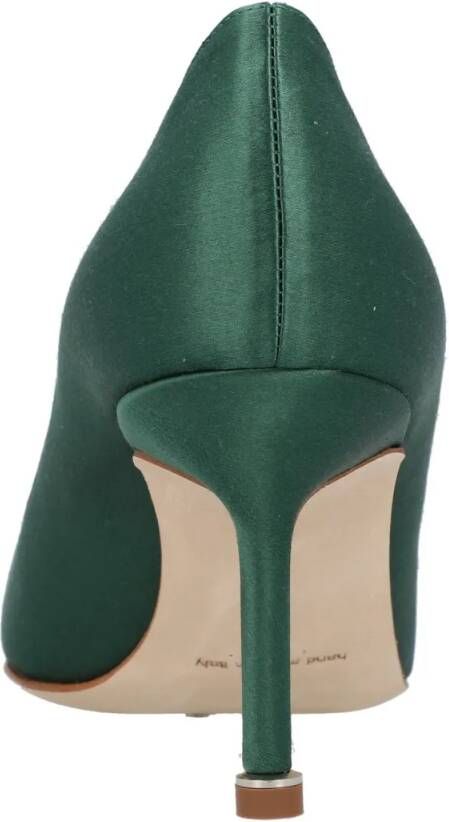 Manolo Blahnik Hoge hakken Hangisi 070 Pump Green in groen
