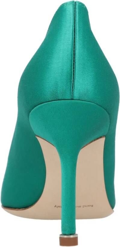 Manolo Blahnik Hoge hakken Hangisi 090 Pumps Green in groen